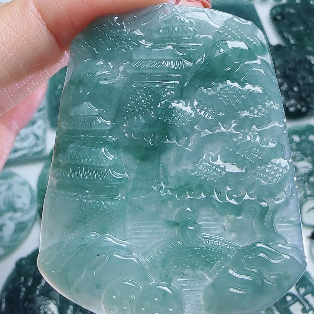 翡翠挂件未镶嵌A货翡翠多样性发其一888888