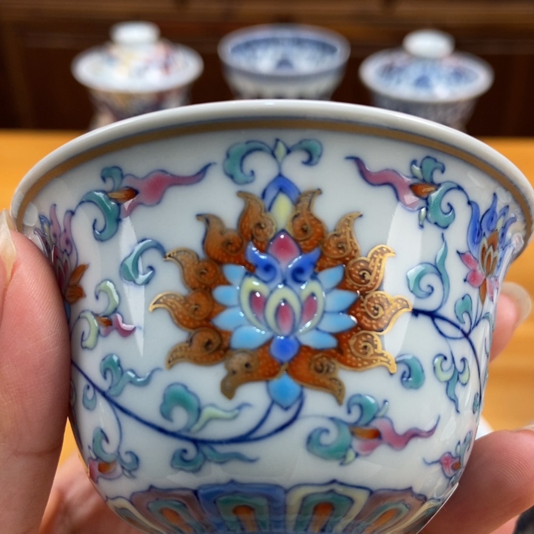 手绘现代茶具非古董