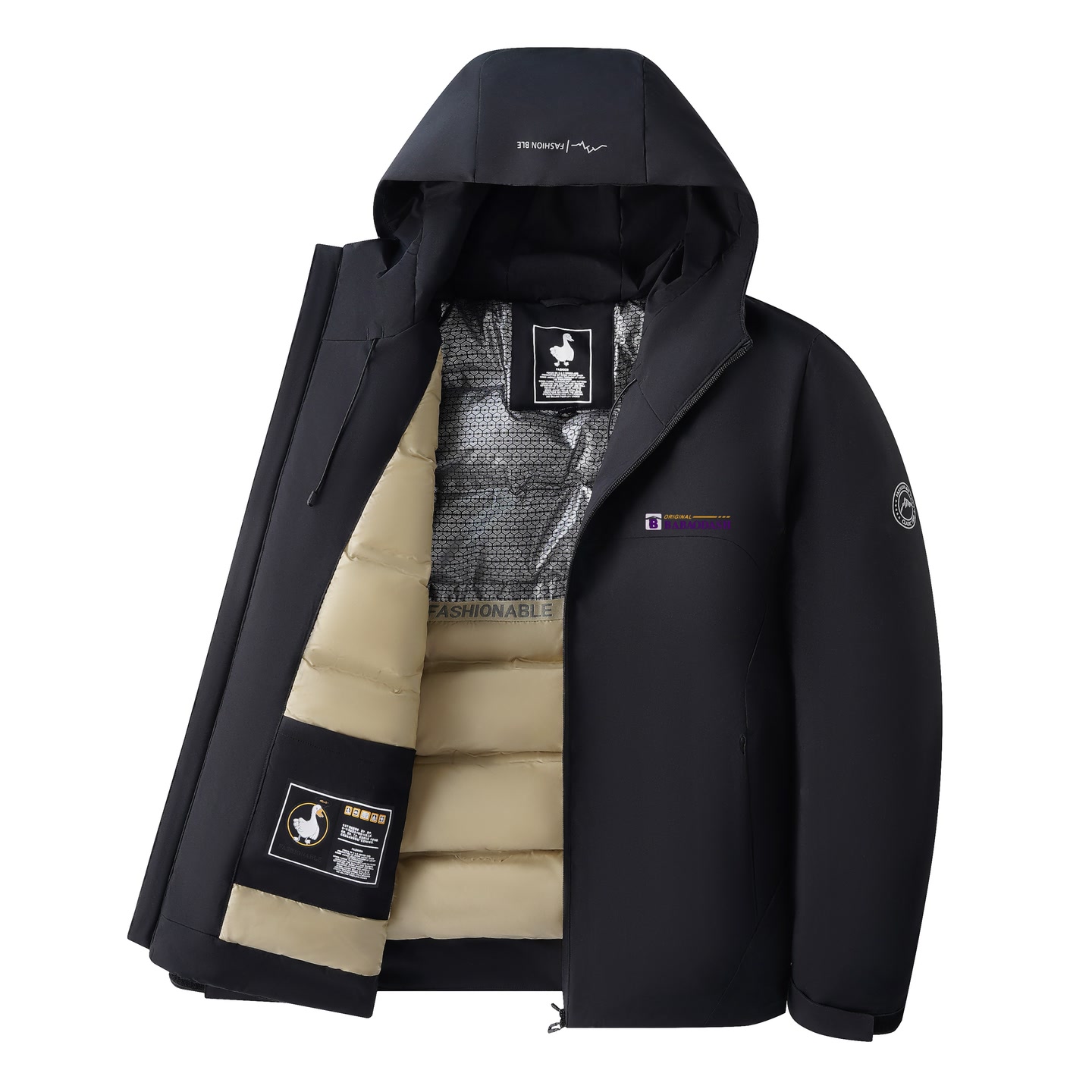 【新国标】拒水紫外线防伪户外休闲加厚羽绒服25888