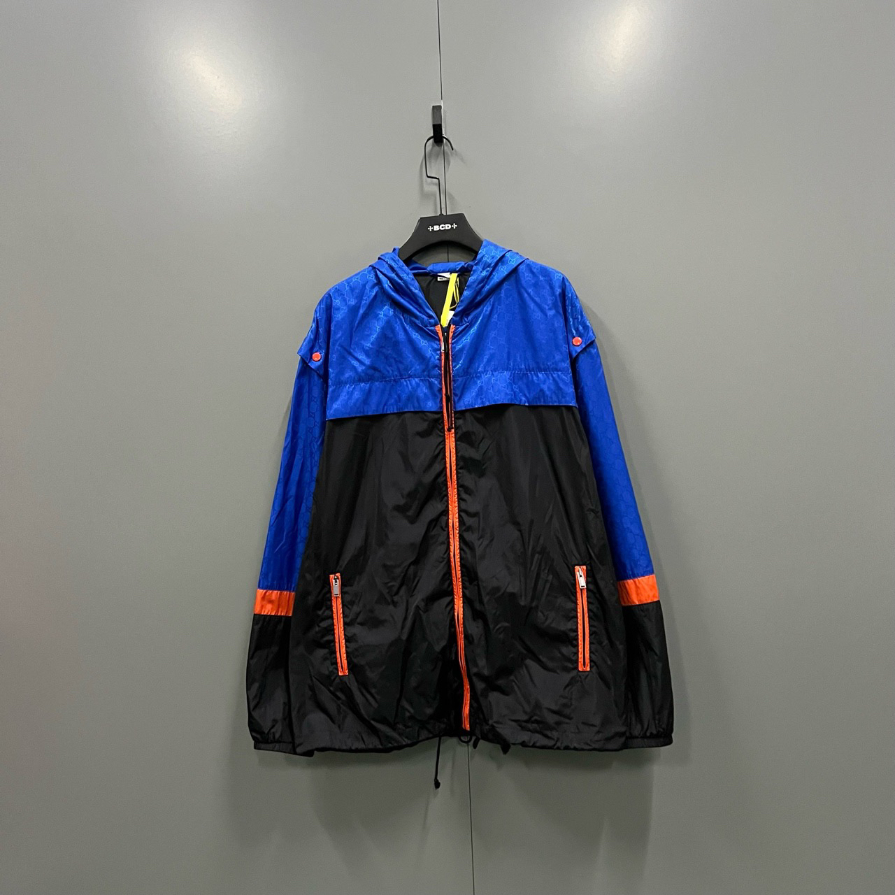 （bb）120 古驰 暗纹GG拼接连帽夹克 50码/95新/18000/303739