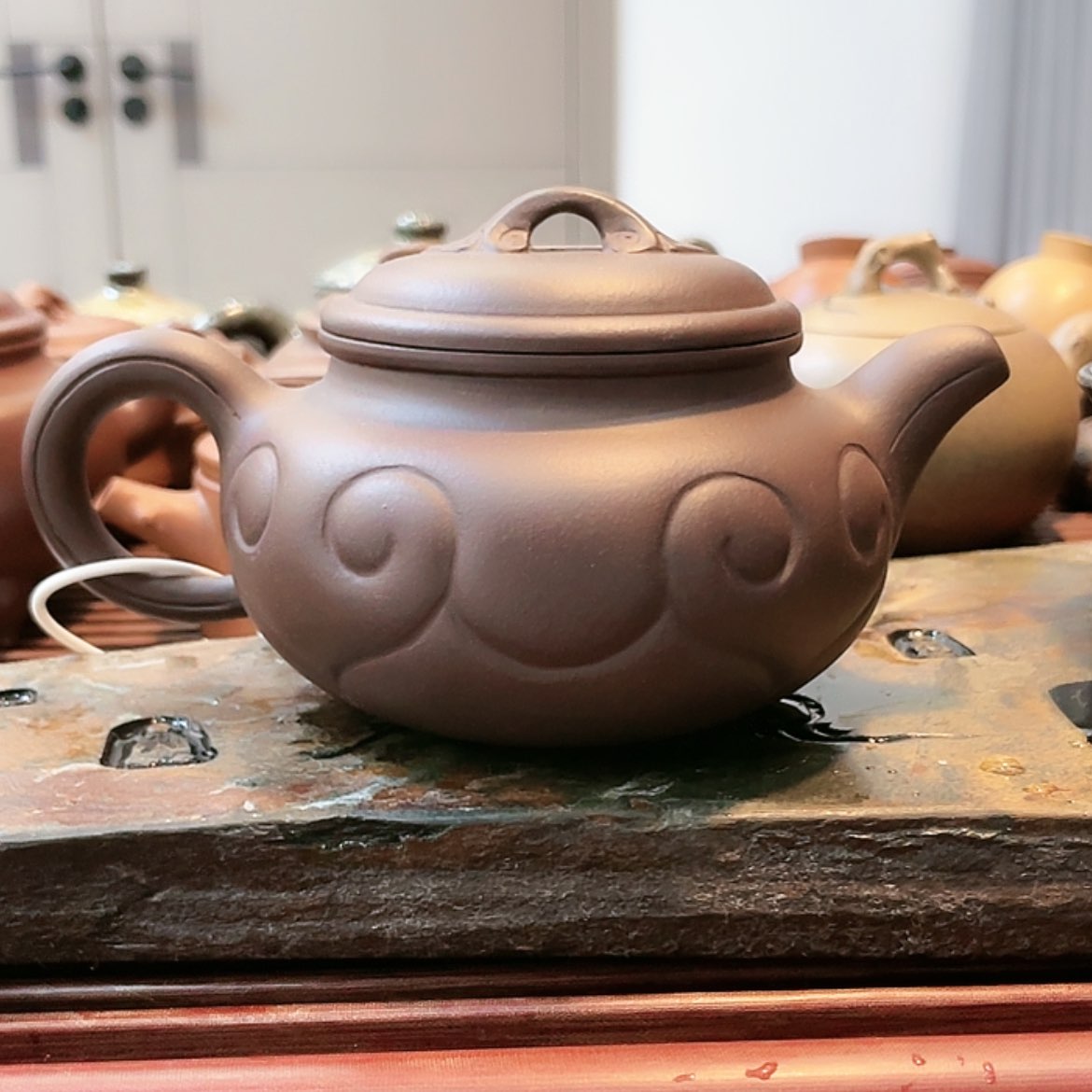 【闪购商品】紫砂茶壶老紫泥如意仿古