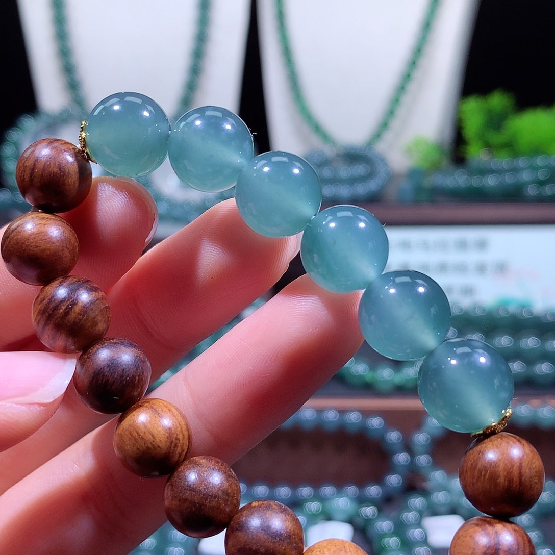 未镶嵌手链翡翠天然a货翡翠手串12