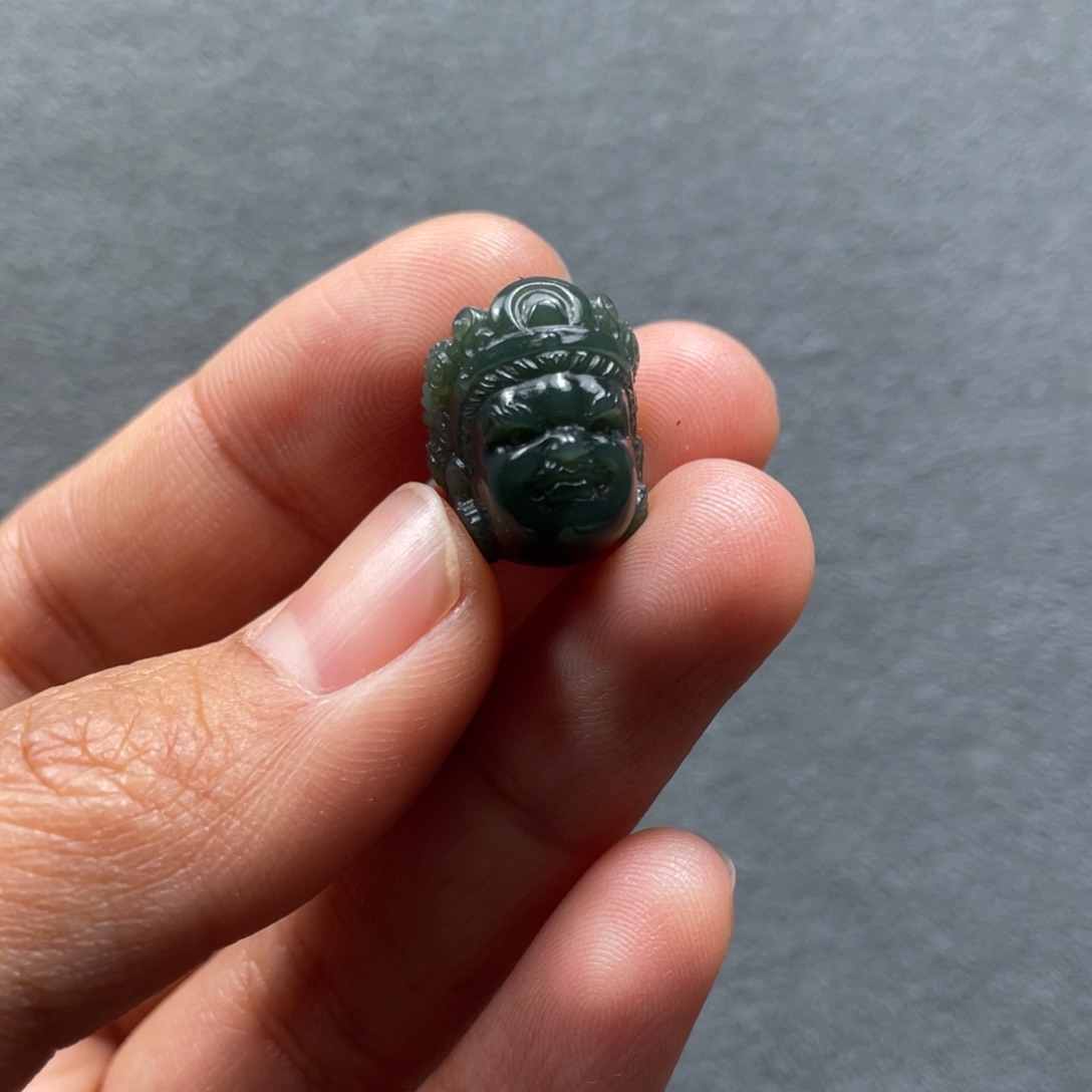 和田玉配饰未镶嵌12.6mm