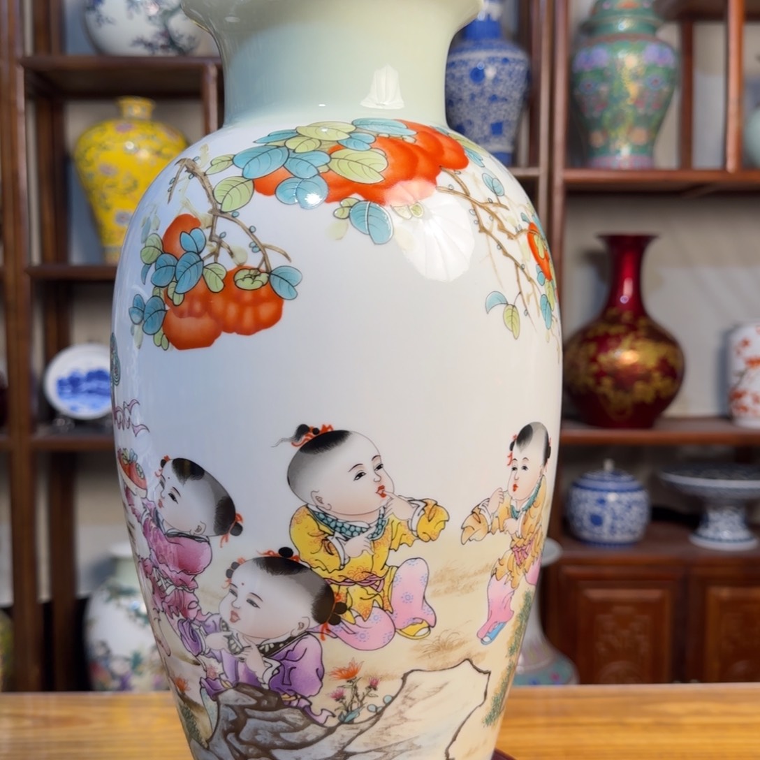 瓶高度约36厘米肚径20厘米