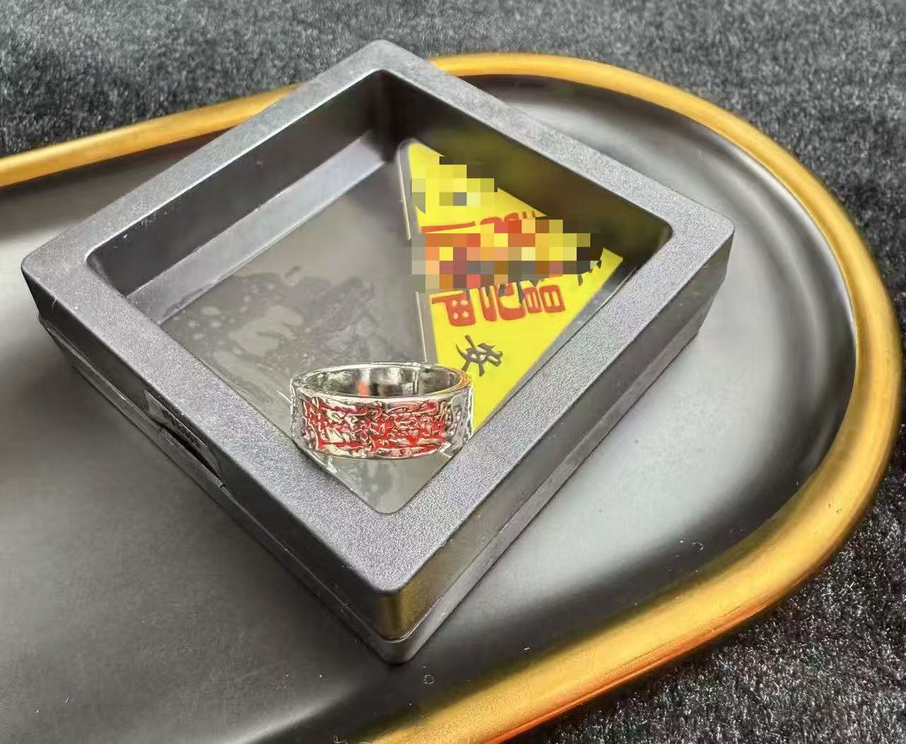 天然辰砂【灰姑娘原创】朱砂太太护戒圈M1556