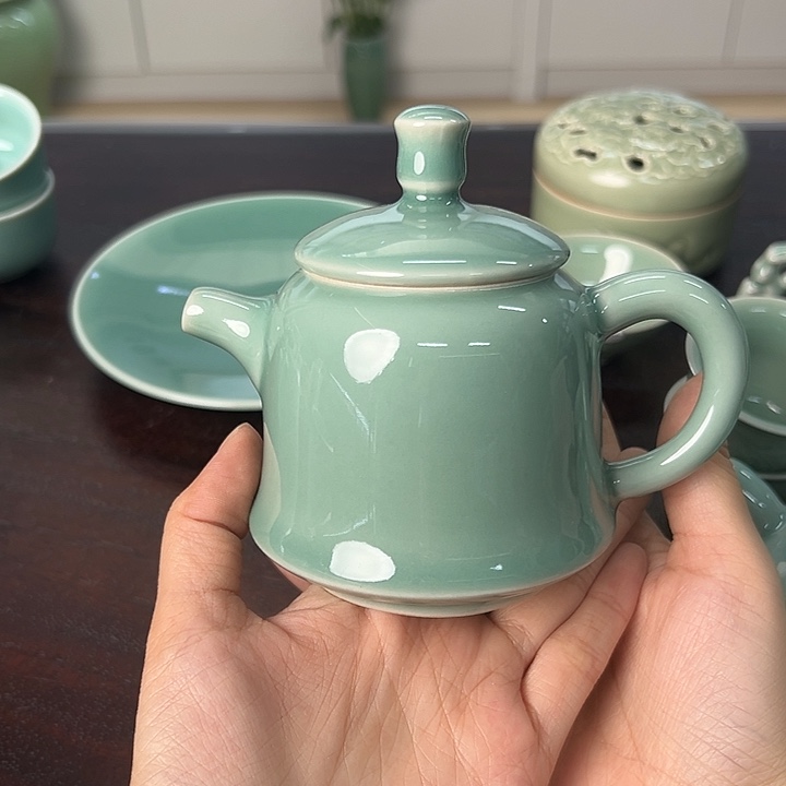 龙泉云间青瓷小米茶器