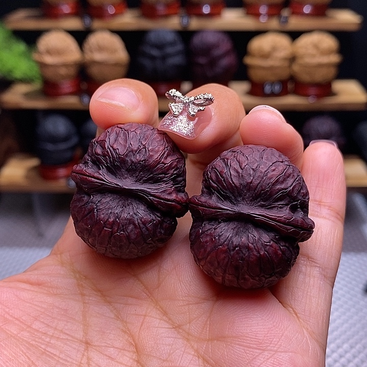 文玩核桃把件小金印元宝7