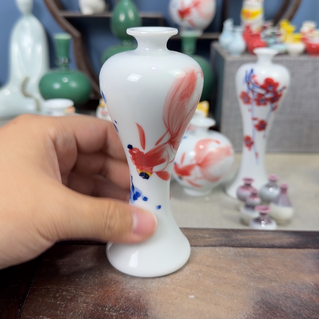 陶瓷手工小花器摆件