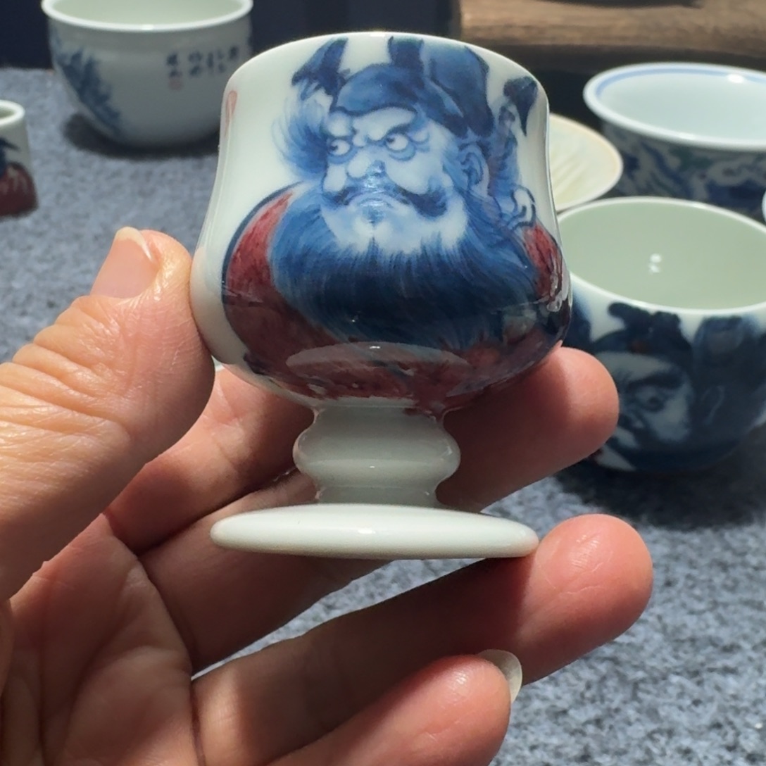 半***月现代景德镇陶瓷手绘茶具