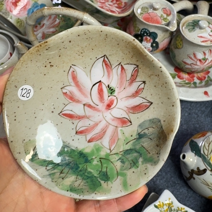 小碟景德镇高温陶瓷口径10.5