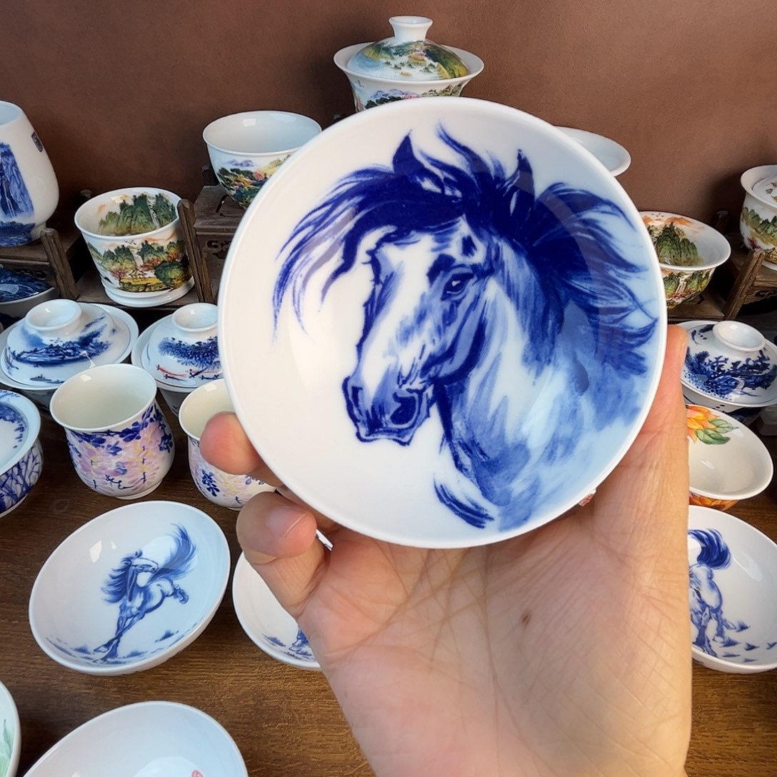 忠意堂釉下彩马到成功