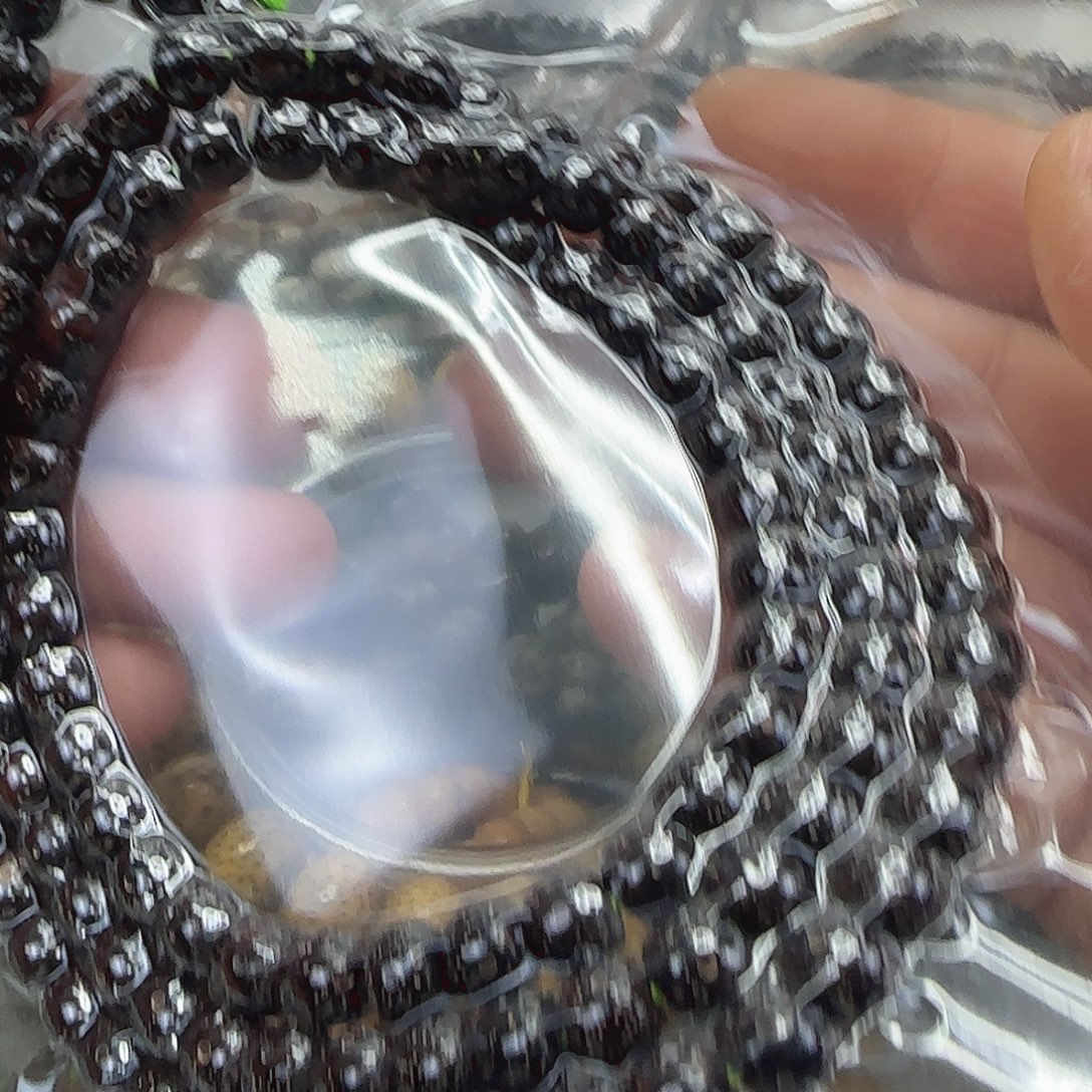 手串星月菩提119殿堂黑金星月菩提76-108长条