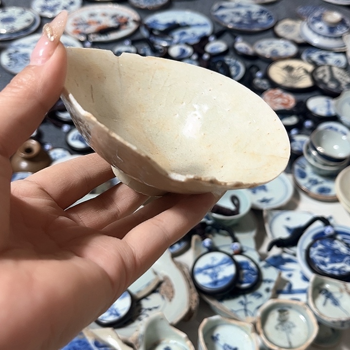 瓷片瓷片茶托喝茶非常不错