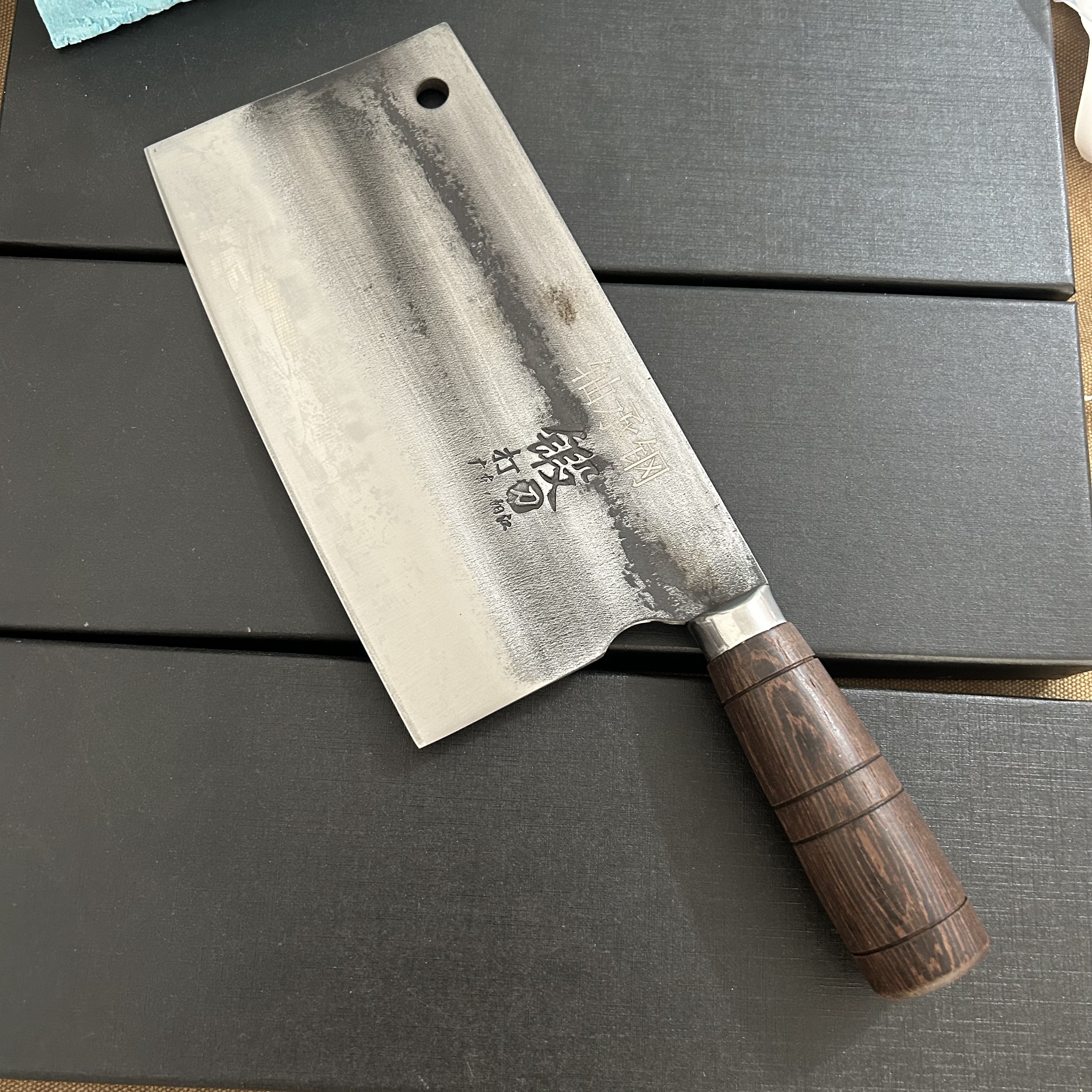 手工锻打家用商用斩切两用刀轴承钢