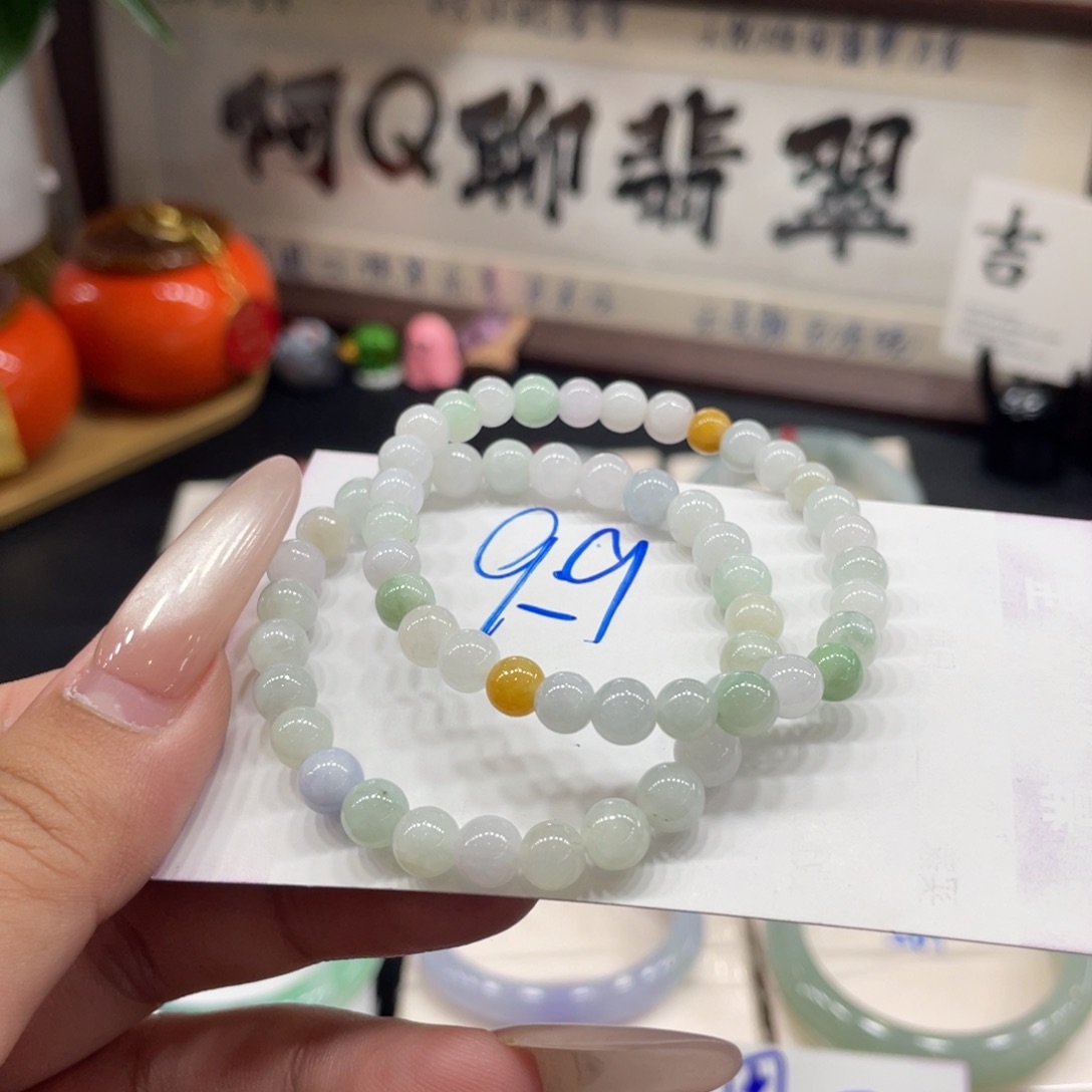 翡翠未镶嵌手串天然缅甸翡翠7