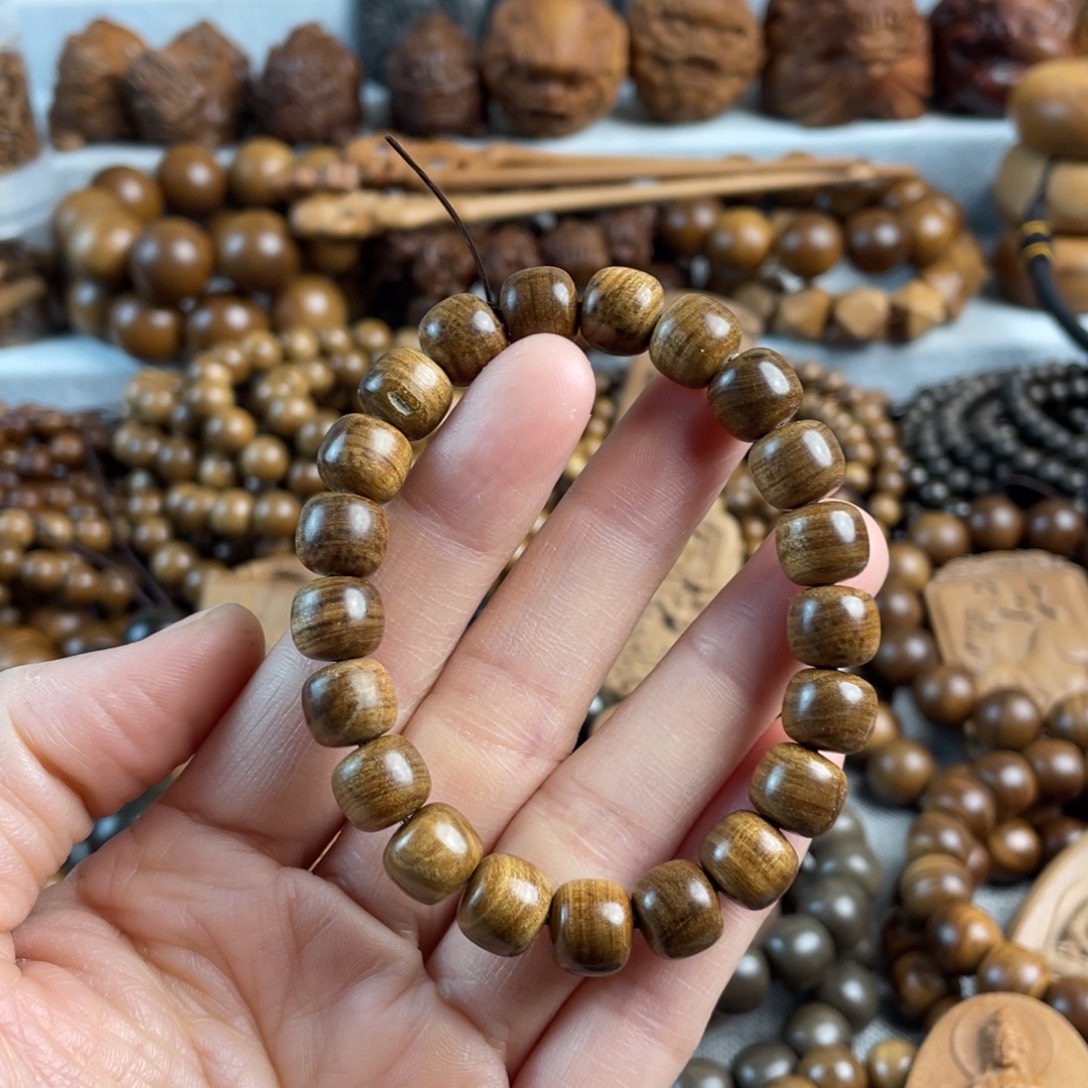 木老山檀香9/10瑕疵手串