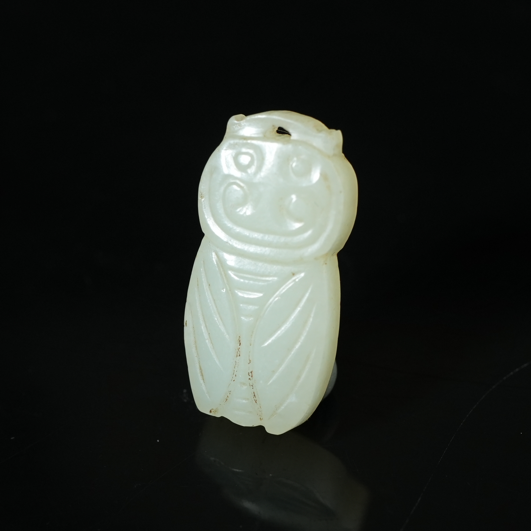 清代和田玉一鸣惊人挂件【华豫之门】SHL1A2501093035