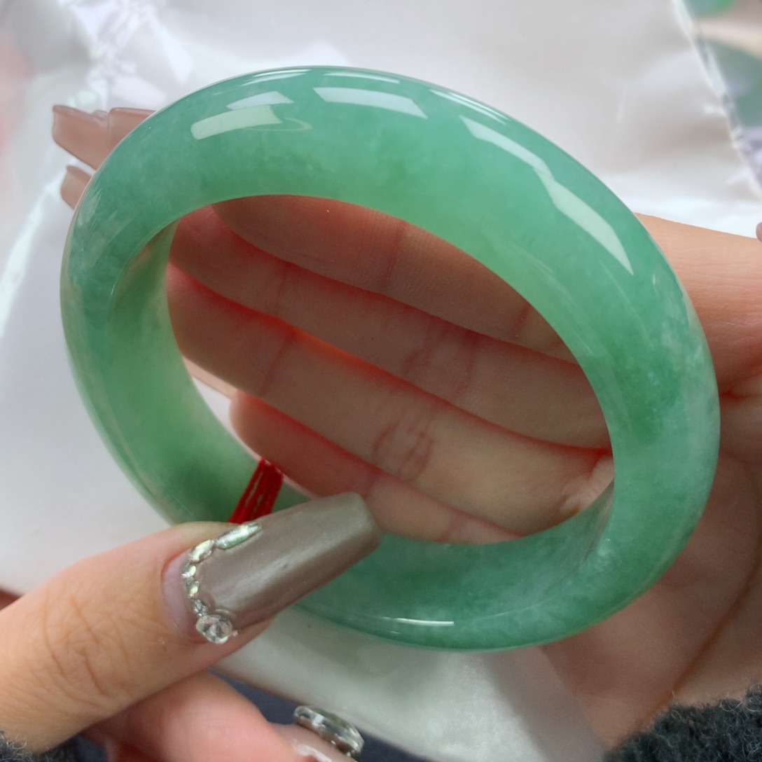 翡翠手镯未镶嵌59正圈