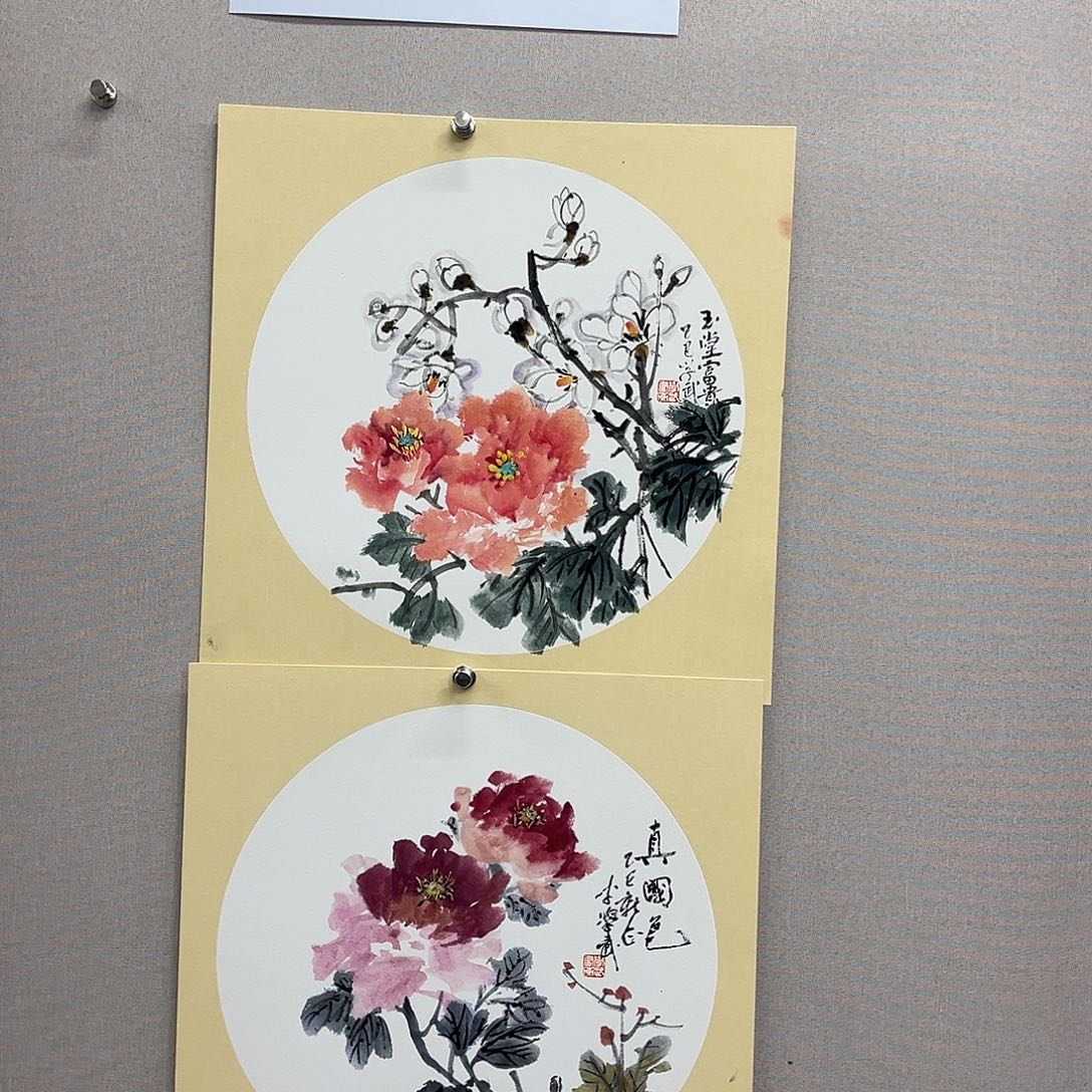 国画艺术家真人手绘