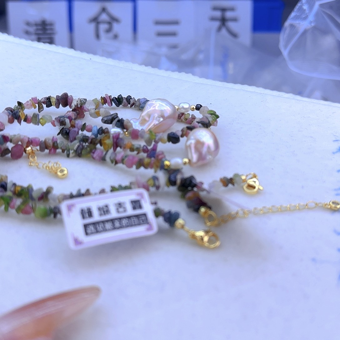 未镶嵌项链定制多样性发货发其一983淡水珍珠