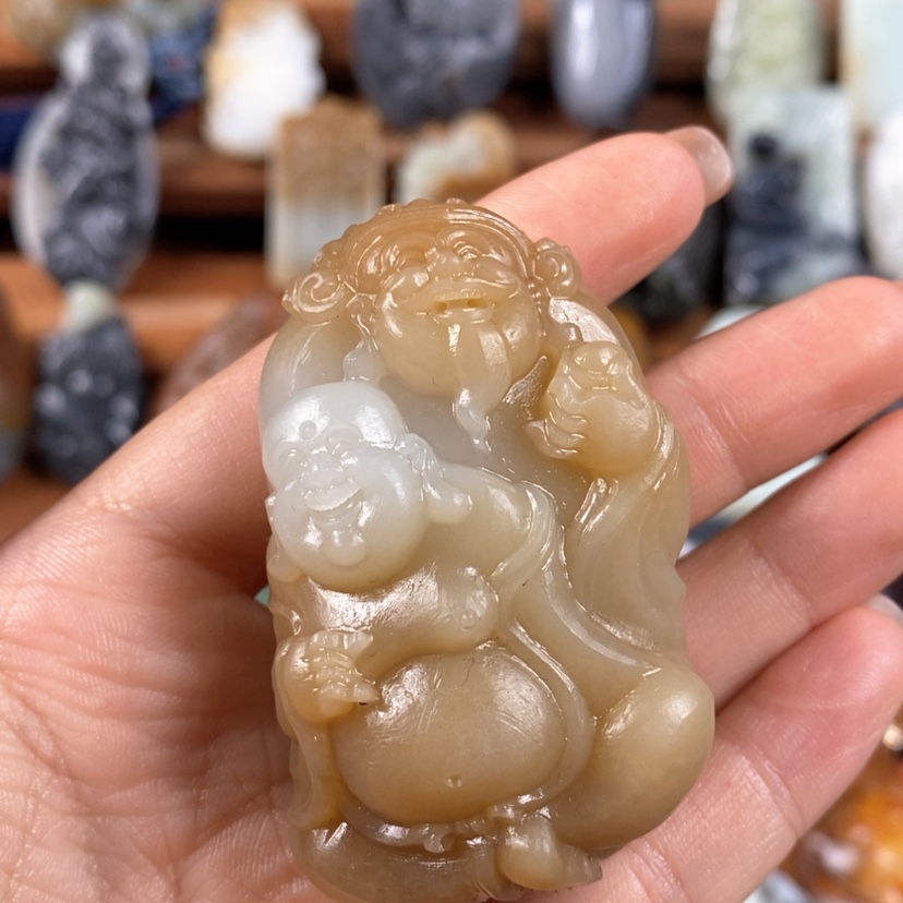 【闪购商品】未镶嵌和田玉把件h**s定制