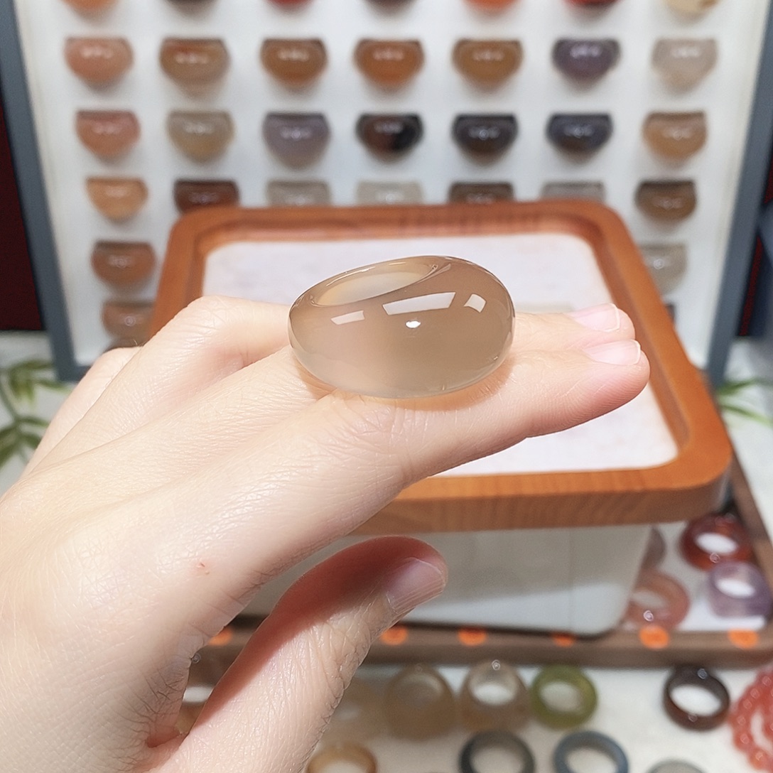 S***t玛瑙/玉髓未镶嵌戒指港14