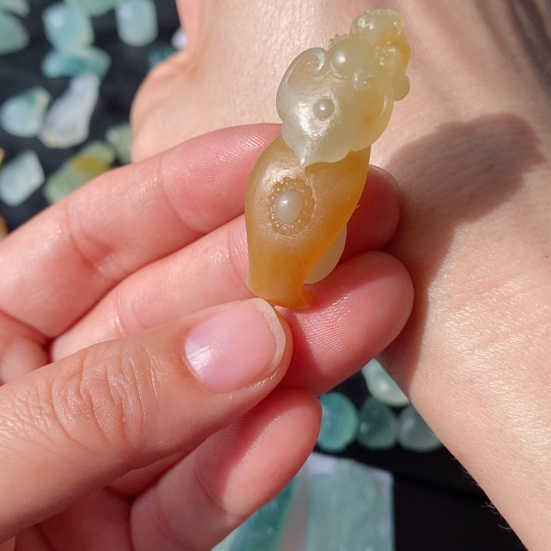 定制翡翠未镶嵌玉如意