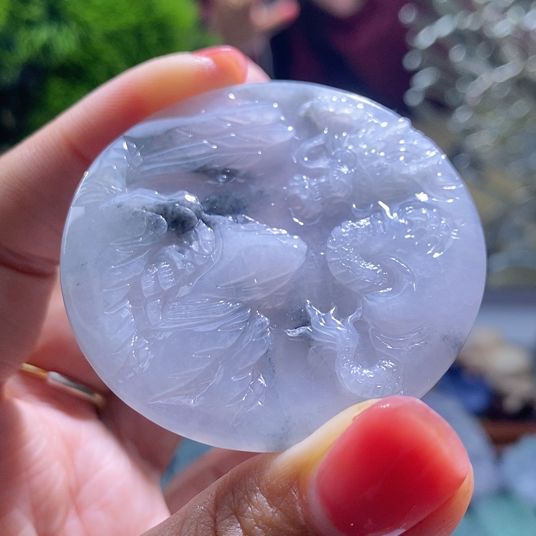【闪购商品】翡翠未镶嵌颈饰龙牌