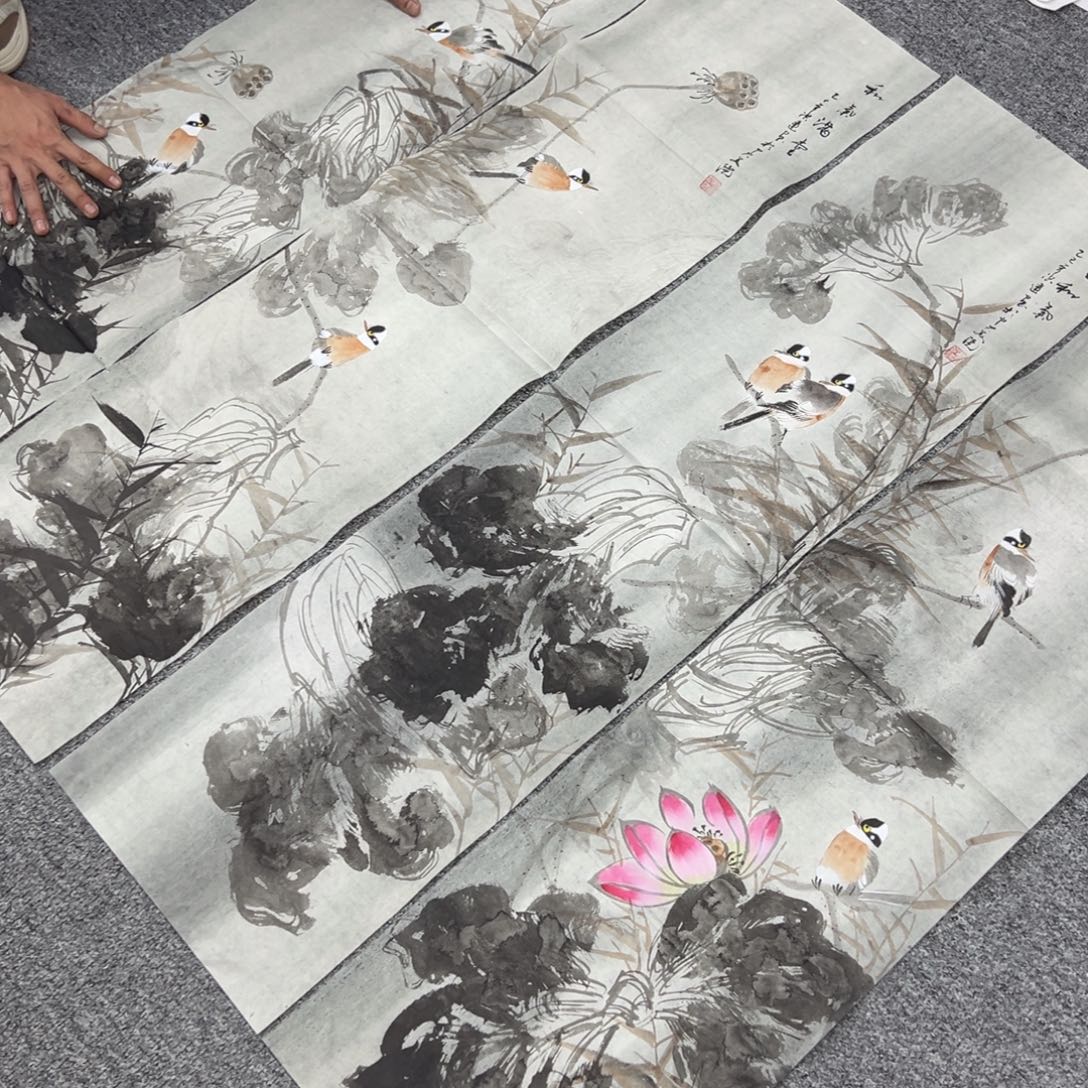 国画纯手绘字画宣纸