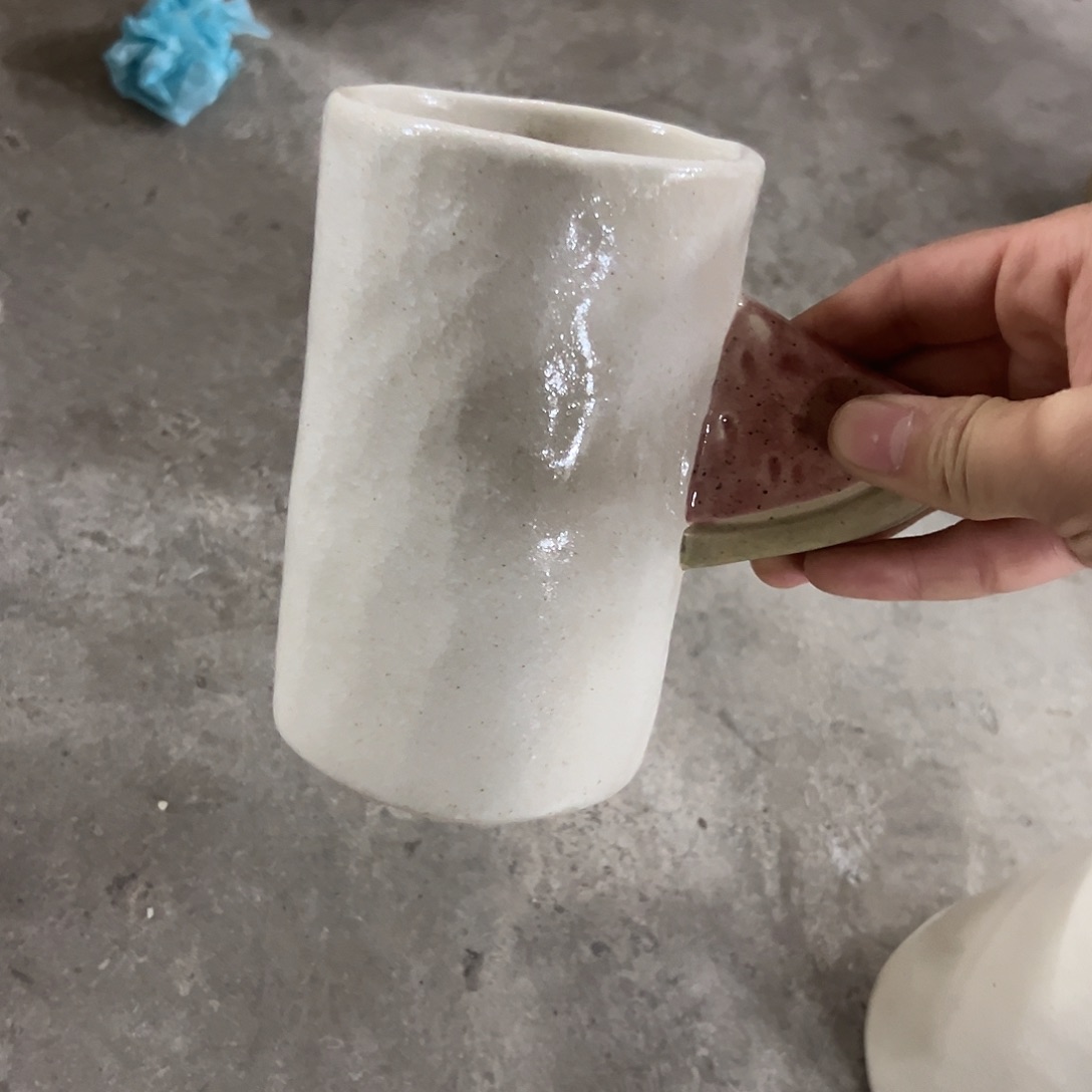 搪瓷微瑕西瓜杯一个