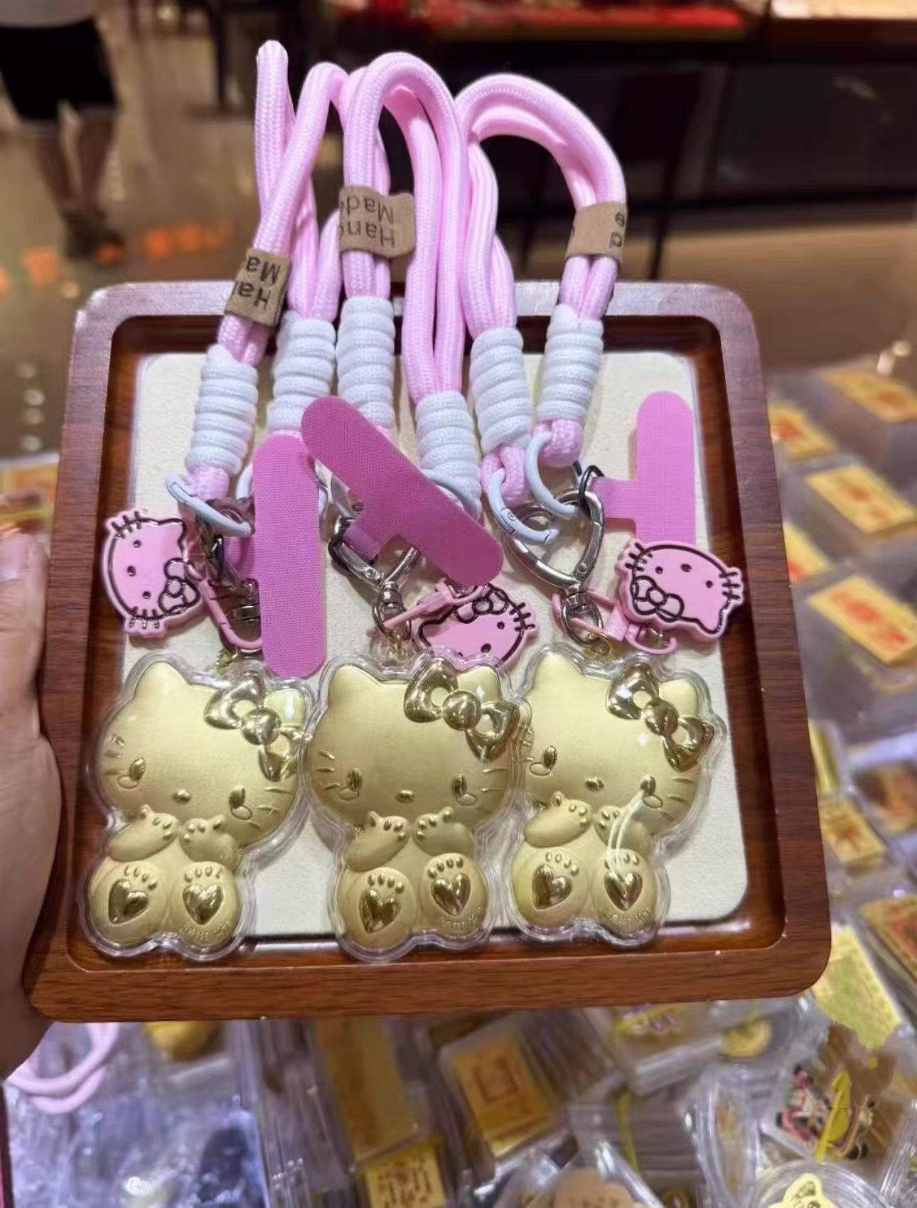 含金工艺品【聪聪珠宝】20829-招财猫手机挂包挂