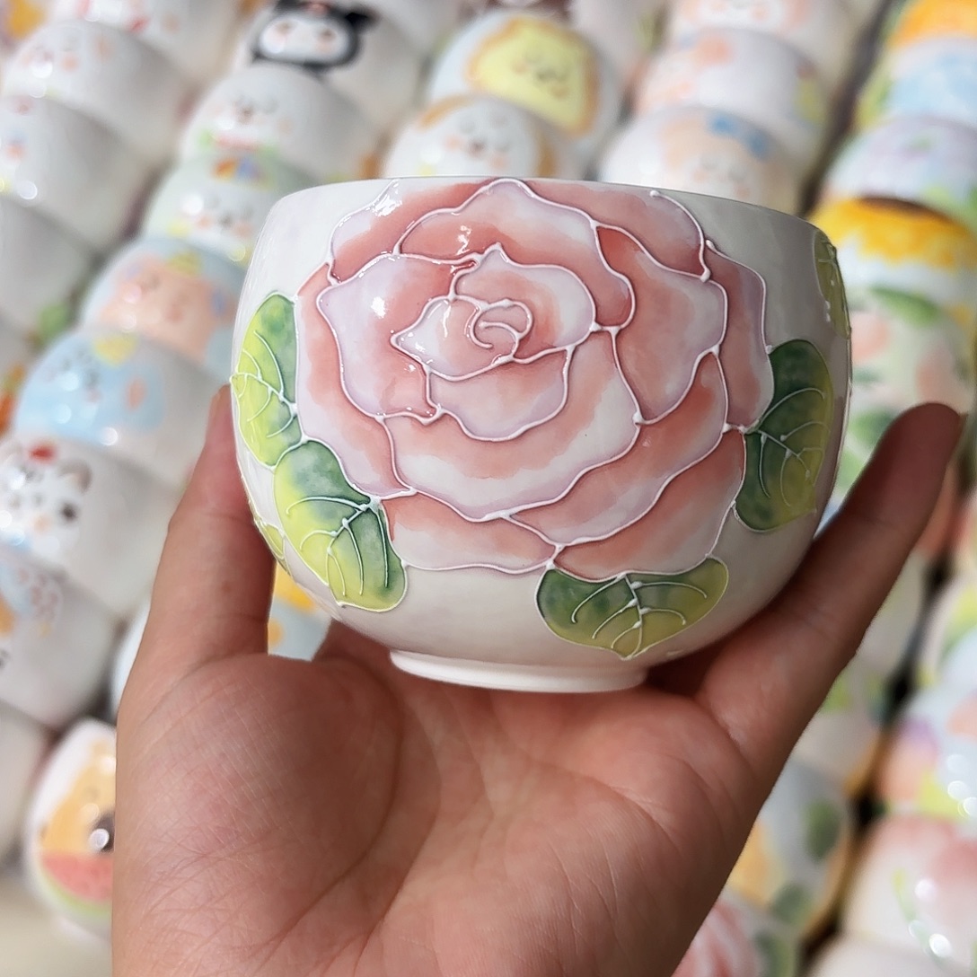 手绘高温釉下彩陶瓷