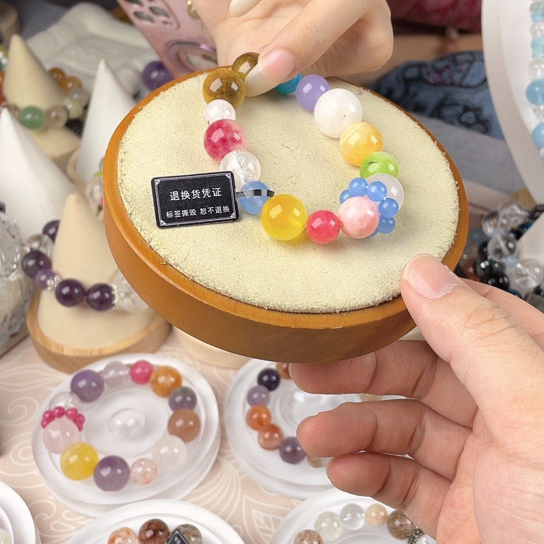 银S925镀金镶嵌手链水晶