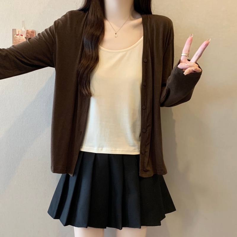 大码女装2025秋季新款胖mm假两件长袖T恤上衣2165