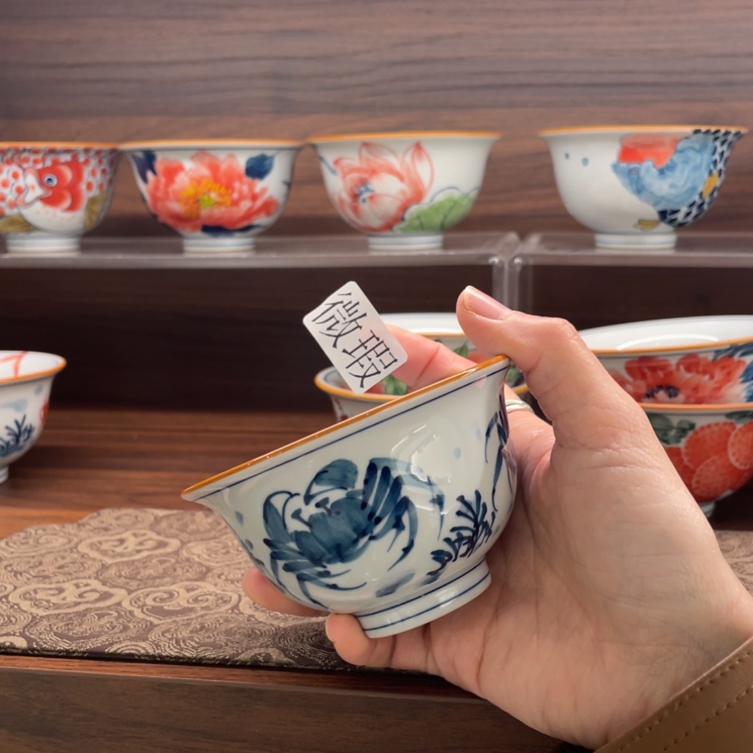 微瑕釉下彩纯手绘