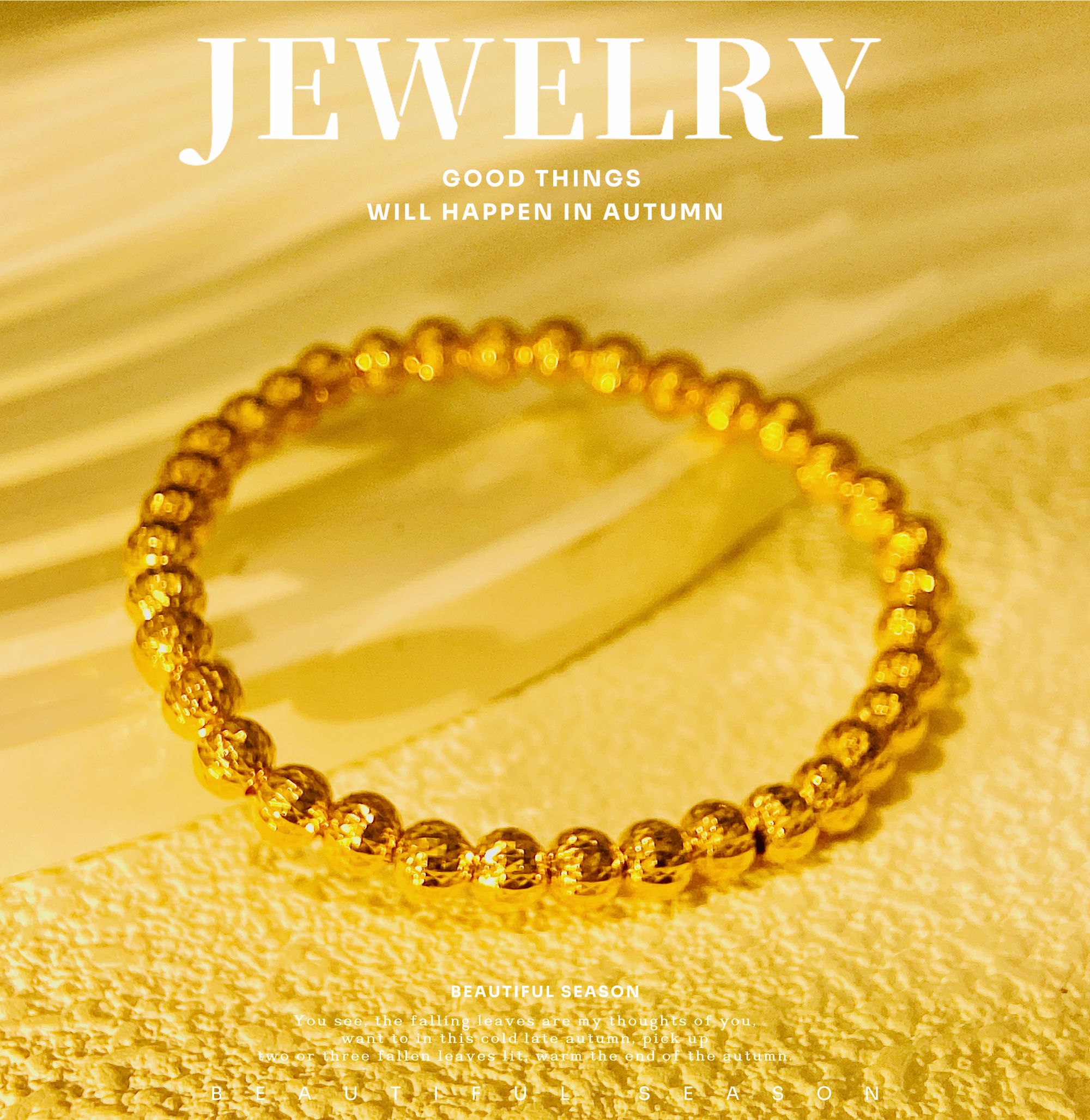 足银手链 时尚精美百搭闪闪蹦迪珠珠手串