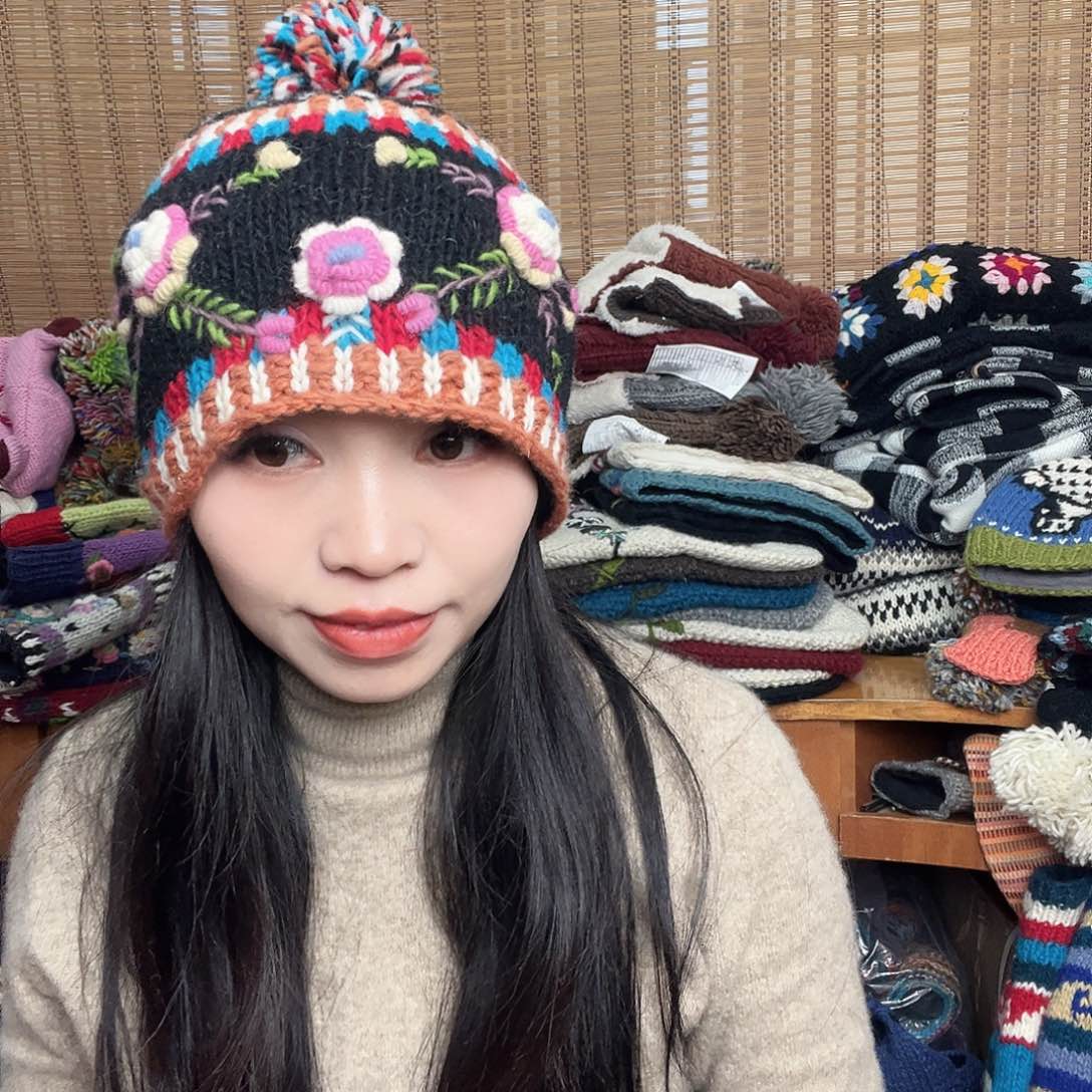 羊毛手工羊毛帽子214