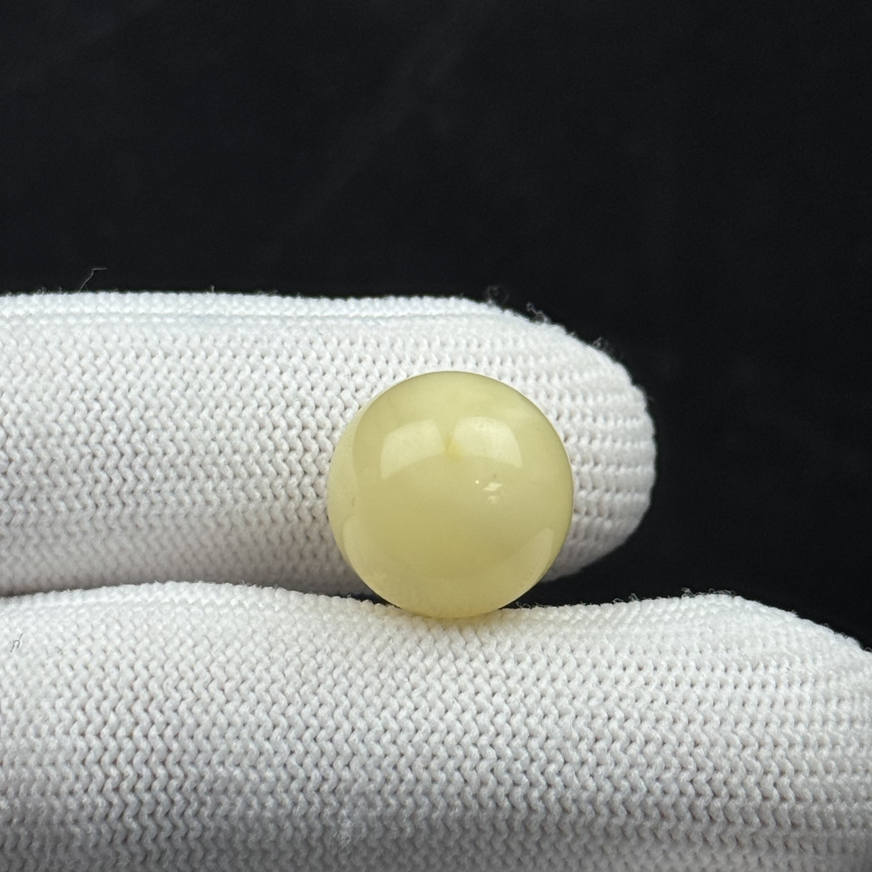 A3617天然原矿蜜蜡 圆珠14.7mm 支持鉴定假一罚十