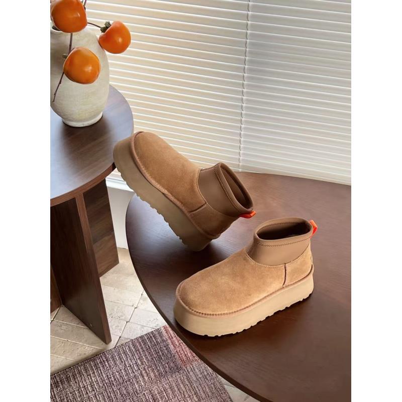 【迪普】防滑保暖韩版冬季厚底雪地靴女鞋皮毛一体