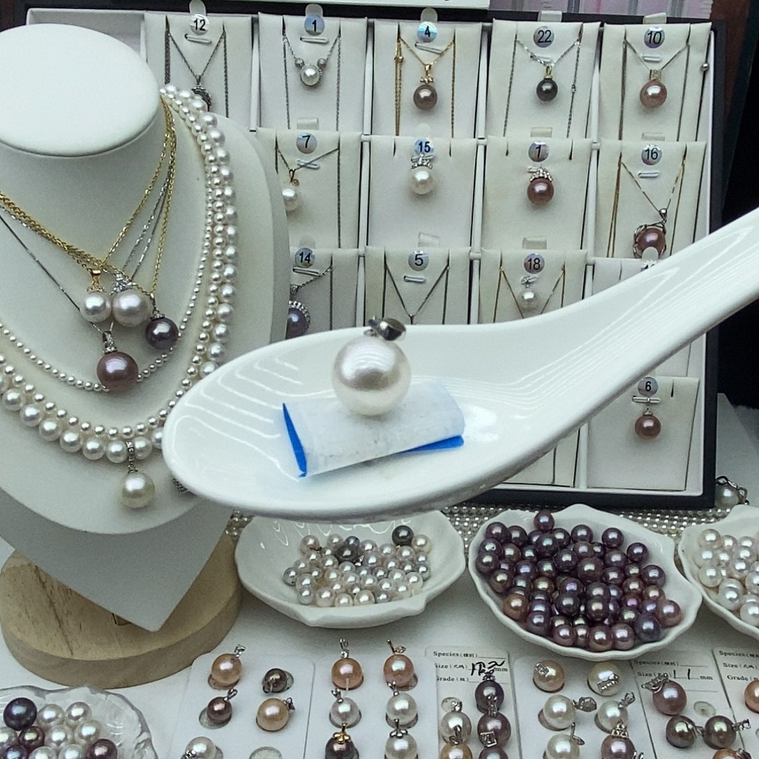 银S925镶嵌淡水珍珠珍珠