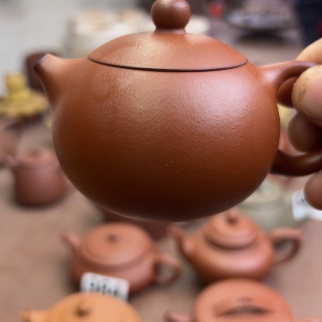@***师茶壶紫砂朱泥西施120cc微瑕