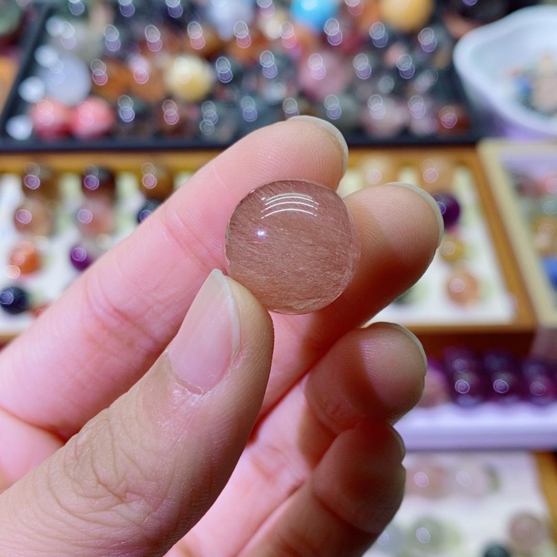 单珠，未镶嵌水晶