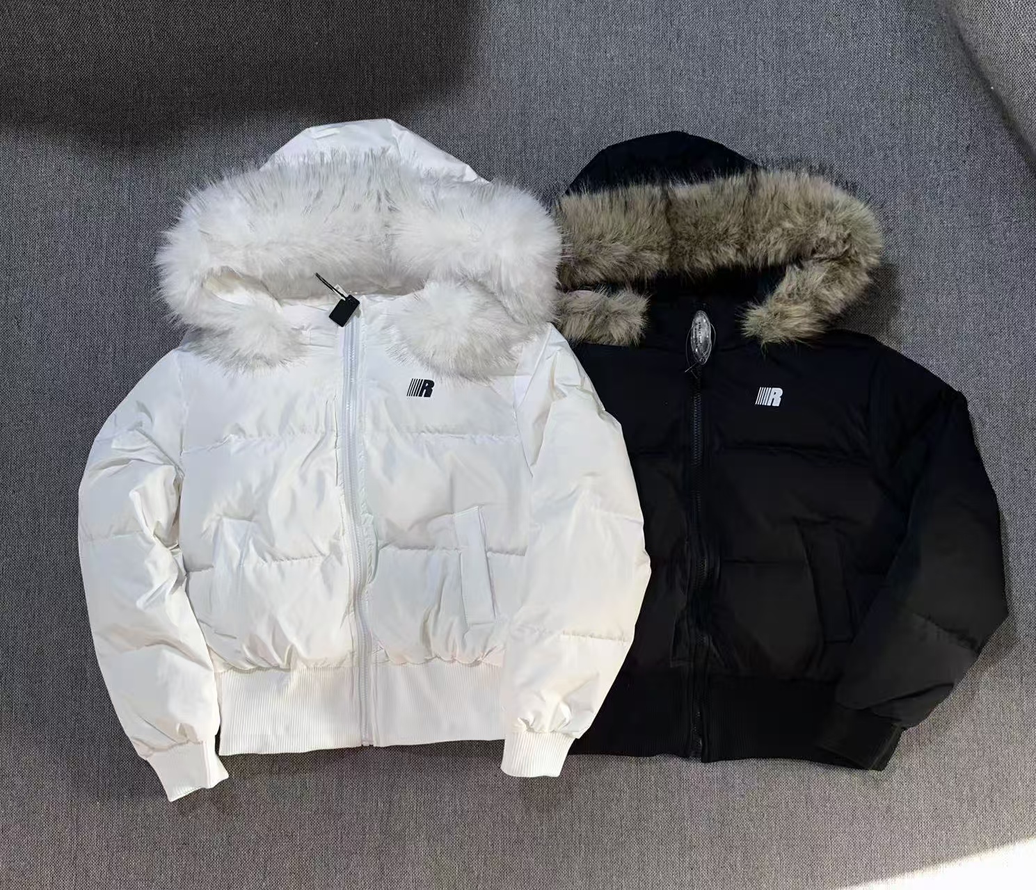 可拆卸毛领服男女秋冬季加厚情侣装面包服外套