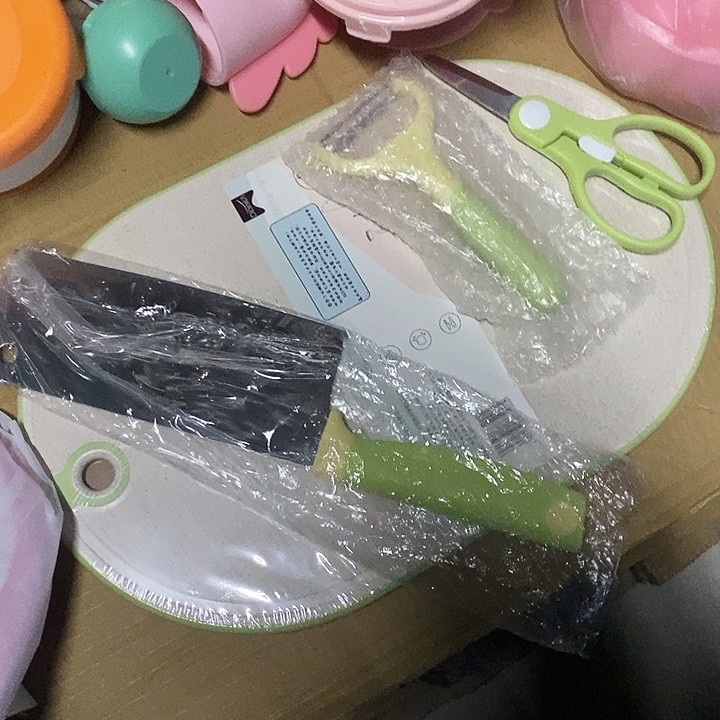 小***糖绿色菜板四件套处理