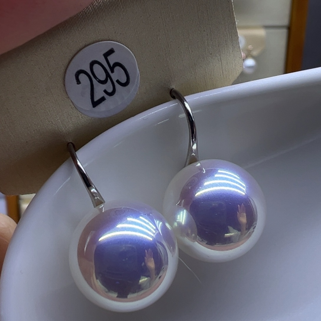 耳饰淡水珍珠银S925镶嵌