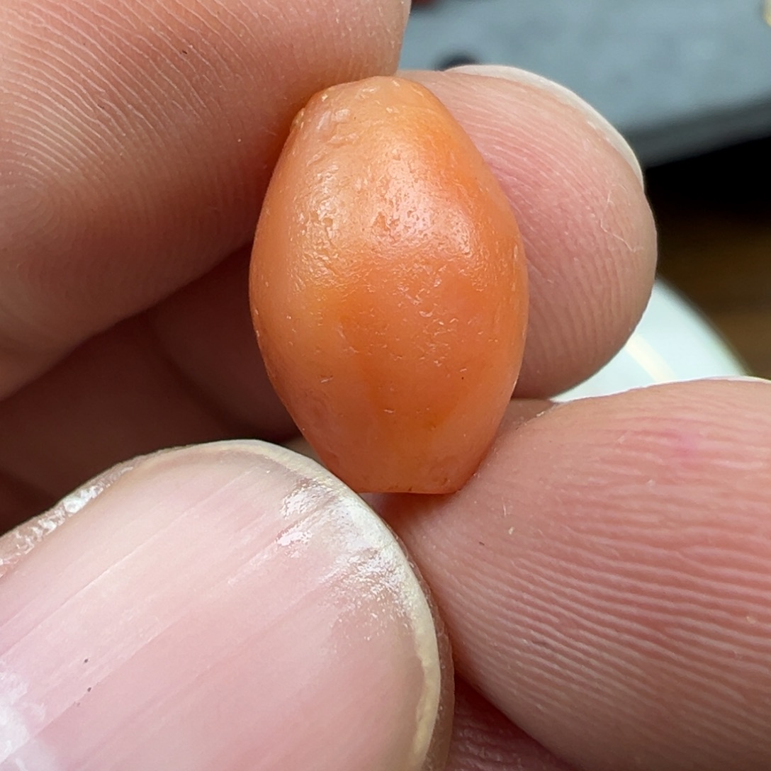 玛瑙/玉髓未镶嵌珠宝半成品x48  13.7×9.2粉糯橄榄