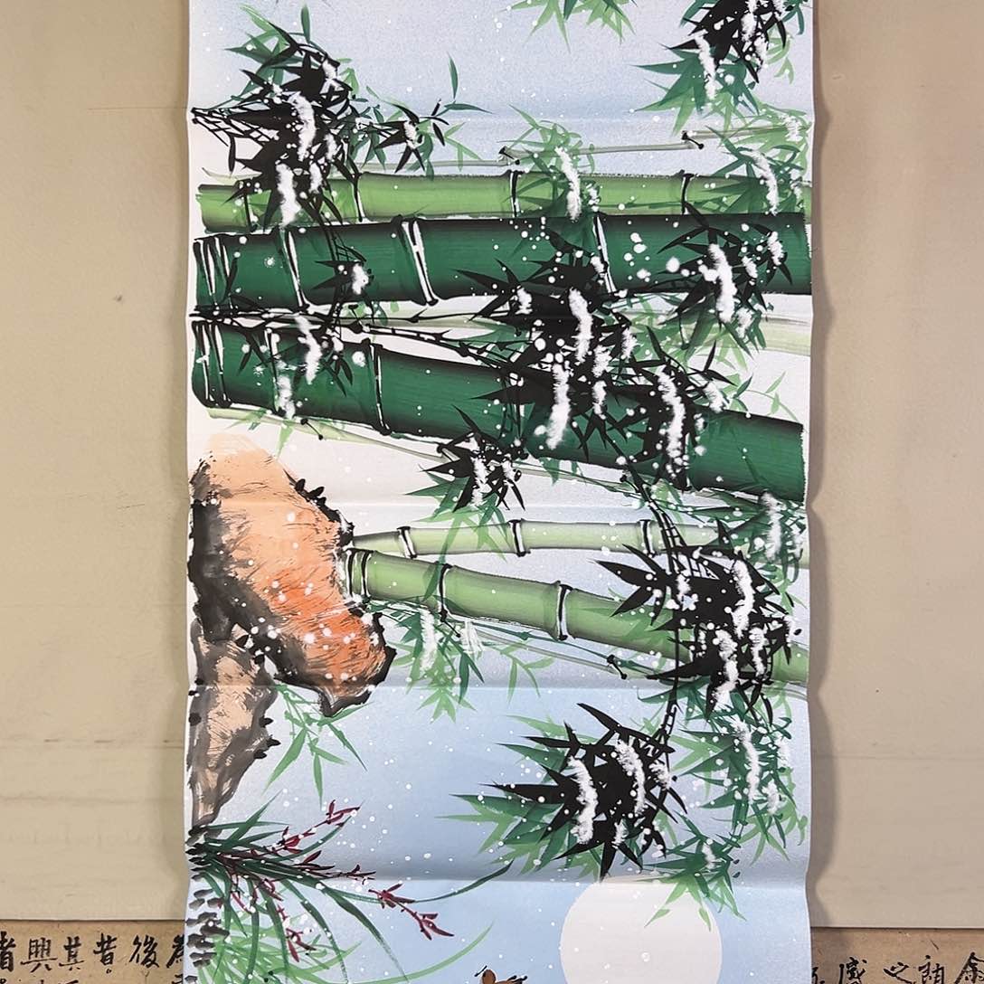 国画369 牡丹之花之叶的颜色与叶