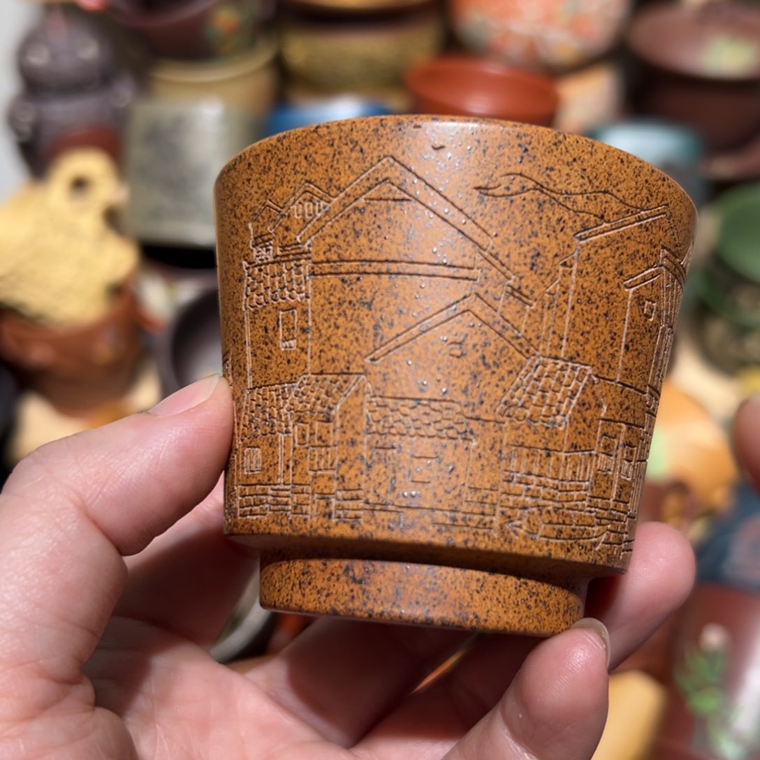 紫砂茶杯宜兴紫砂主人杯