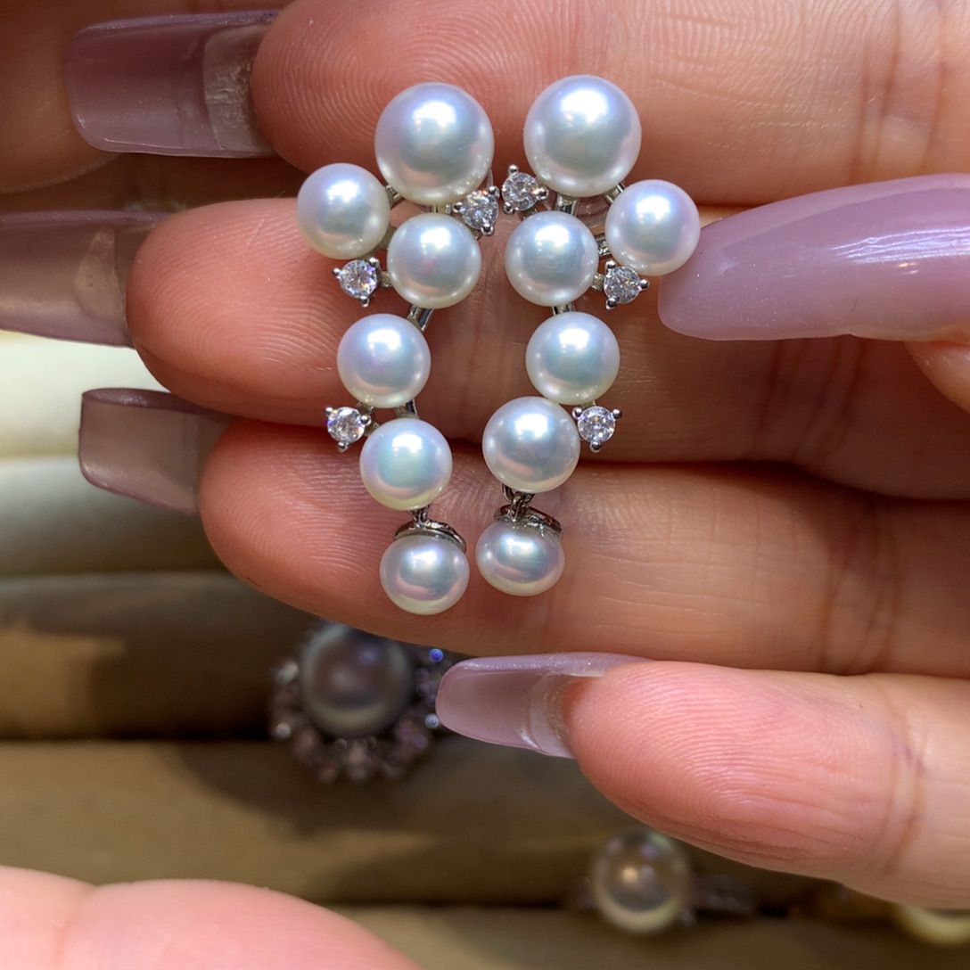 未镶嵌耳饰淡水珍珠