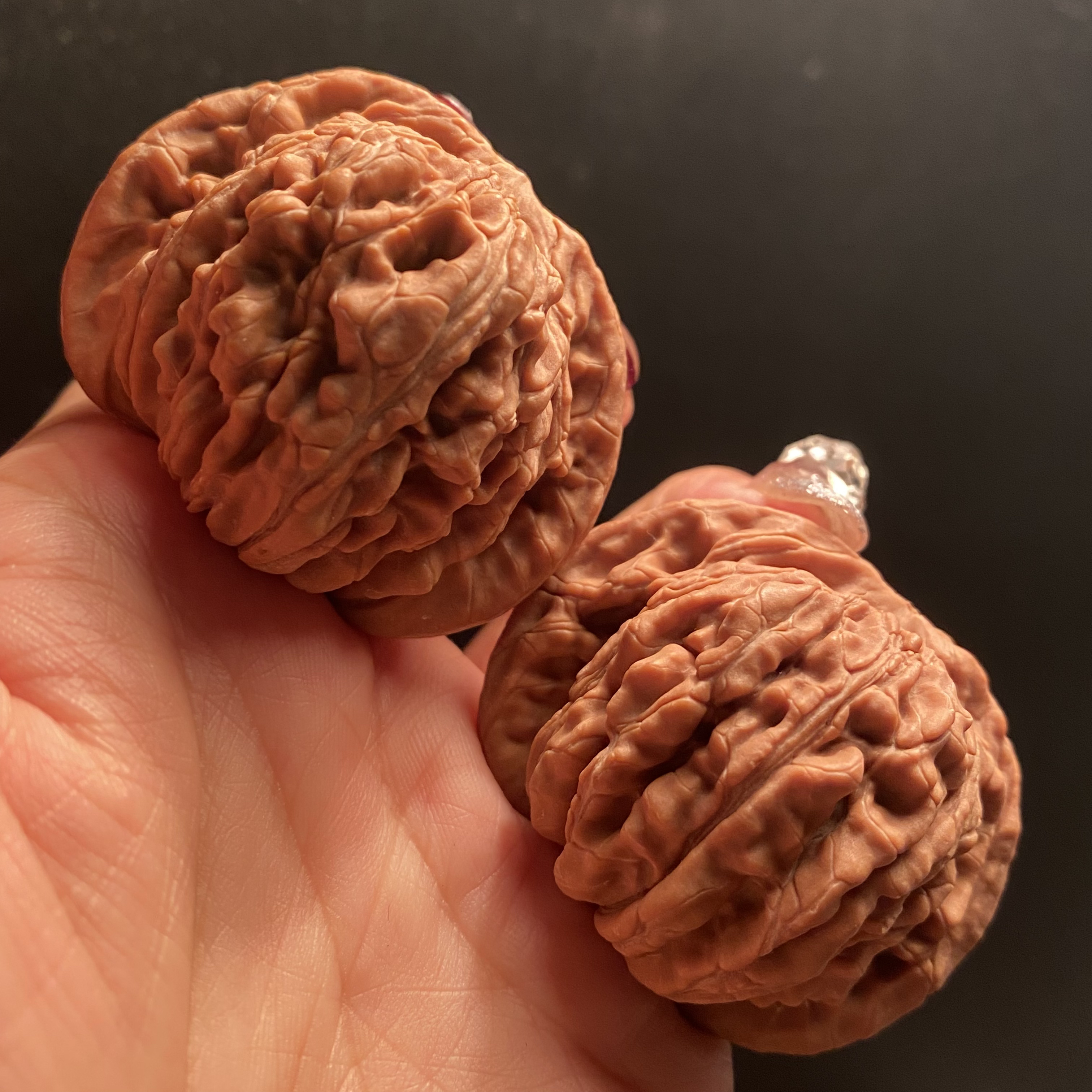 文玩核桃把件4801全品无修平谷四座楼边48肚45高38狮子头精品对